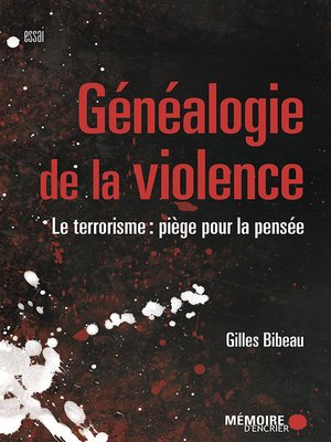cover image of Généalogie de la violence
